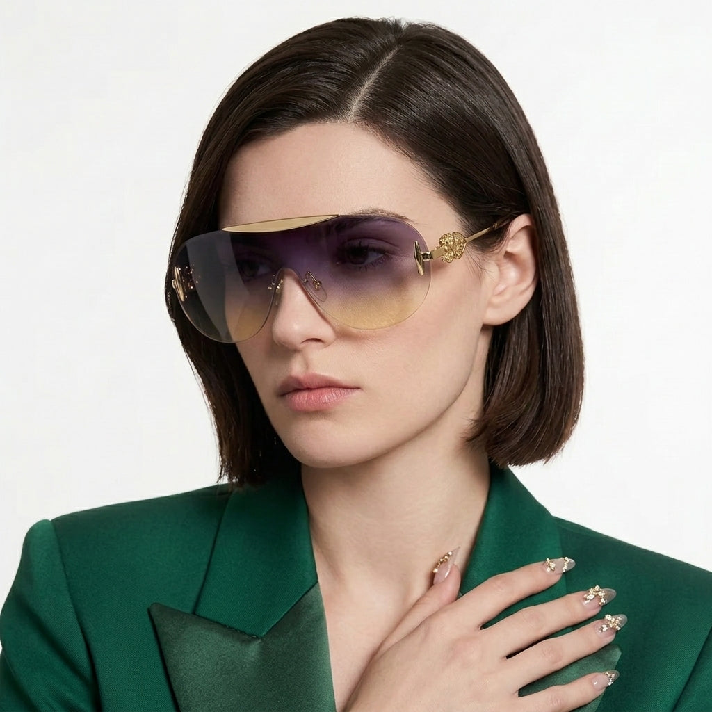 Lagoon Blue Yellow Sunglasses